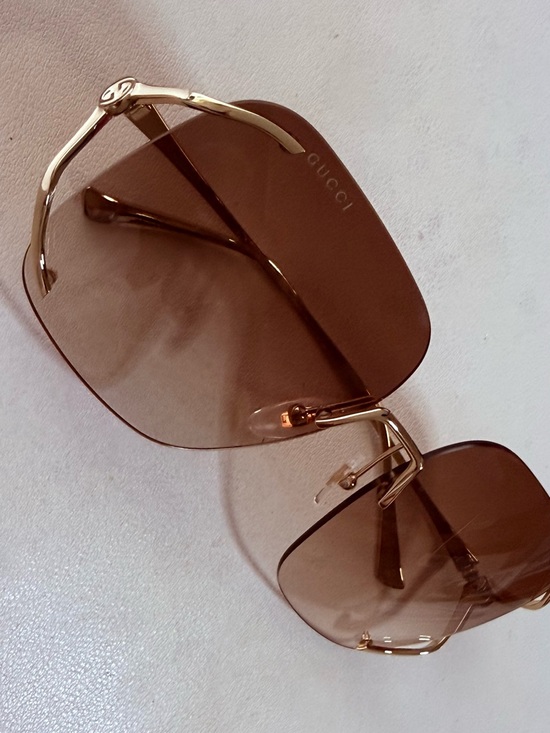 Gucci Accessories - NEW Gucci GG0646S 002 Gucci-Logo Sunglasses Women's Gold/Brown Gradient 60mm